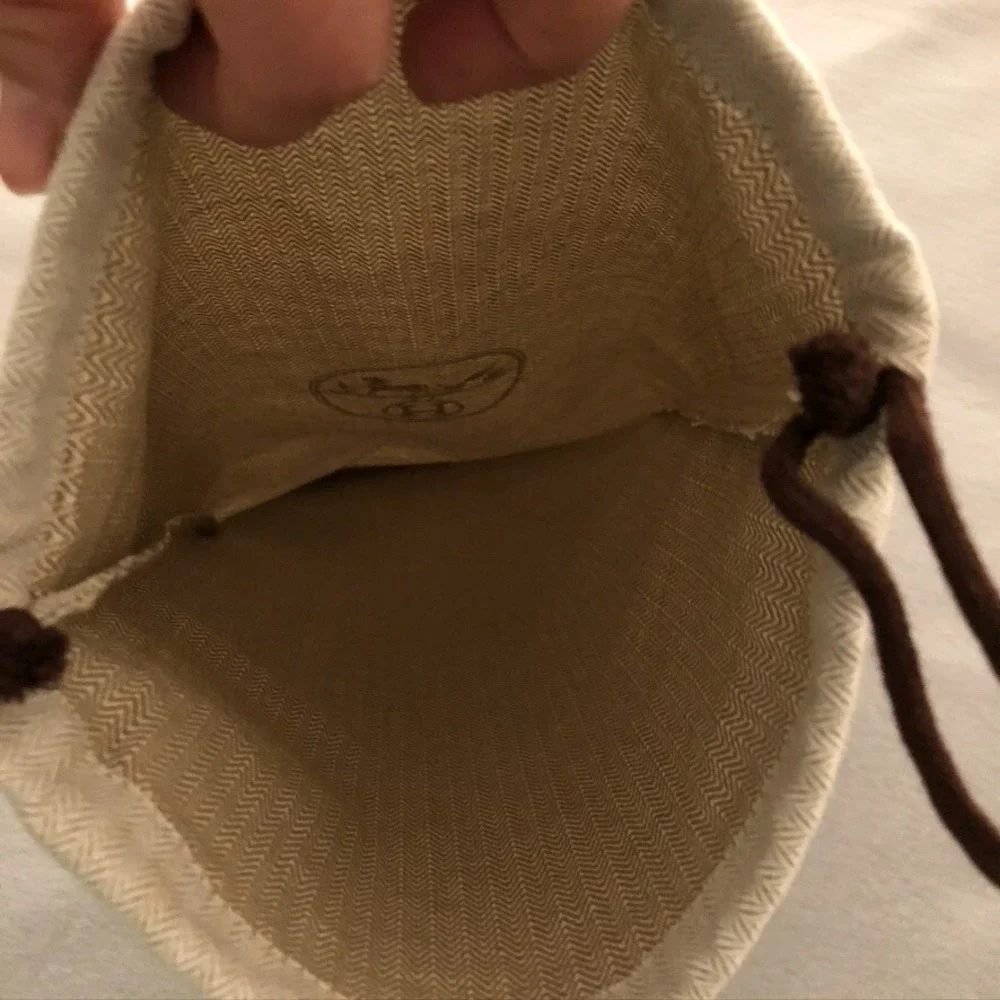 Hermes Dustbag Shoe Or‎ Wallet Protection Drawstring Bag 8.5x15.5 Storage Gift